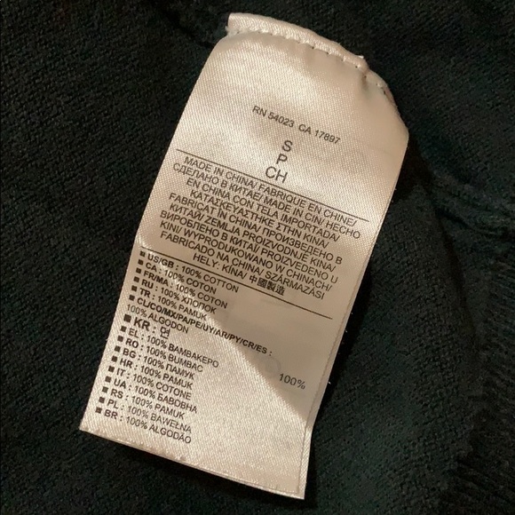 Men’s Size S Banana Republic Dark Green Sweater - Picture 6 of 7